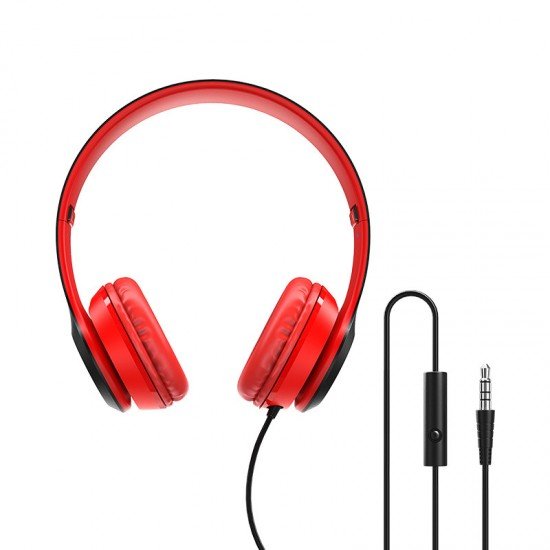Borofone Headphones BO5 Star with microphone red Borofone Headphones BO5 Star with microphone red