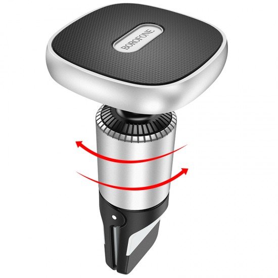 Borofone Car holder BH44 Smart magnetic, air vent mount black-silver