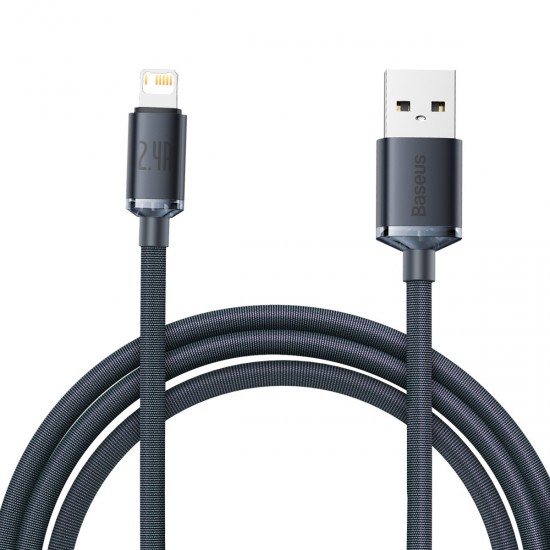 Baseus Cable Crystal Shine - USB to Lightning - 2,4A 2 metres (CAJY000101) black