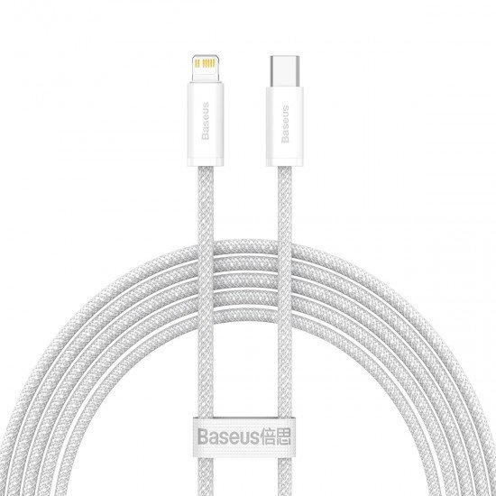Baseus Cable Dynamic - Type C to Lightning - PD 20W 2 metres (CALD000102) white Baseus Cable Dynamic - Type C to Lightning - PD 20W 2 metres (CALD000102) white