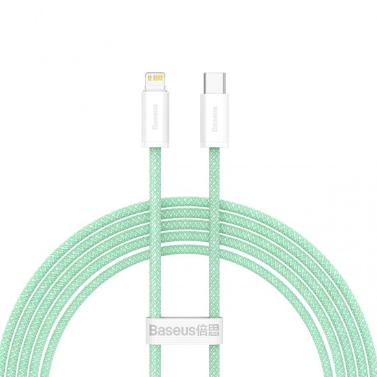 Baseus Cable Dynamic - Type C to Lightning - PD 20W 2 metres (CALD000106) green