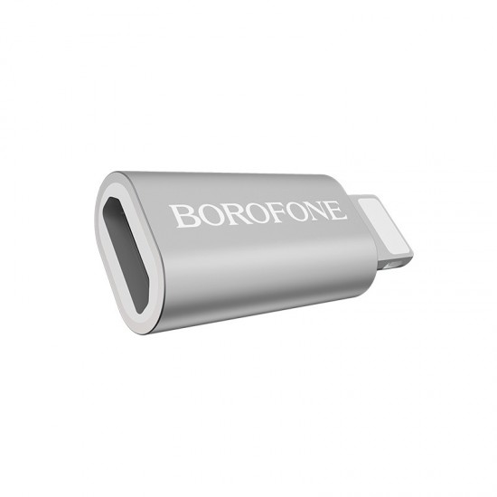 Borofone Adapter BV5 - Micro USB to Lightning - silver