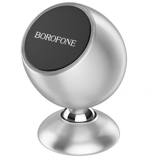Borofone Car holder BH41 Triumphant magnetic, stick-on base silver Borofone Car holder BH41 Triumphant magnetic, stick-on base silver