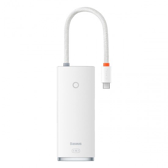 Baseus Adapter HUB - Type C to 3xUSB3.0 + Type C + HDMI 4K - PD 100W (WKQX040002) white