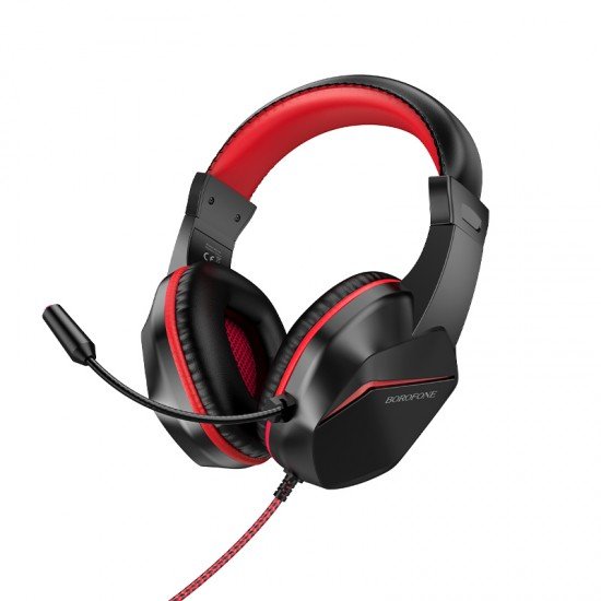 Borofone Headphones BO104 Phantom gaming with microphone black-red Borofone Headphones BO104 Phantom gaming with microphone black-red