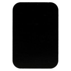 Metal plate for magnet holders - rectangular 45x65mm black