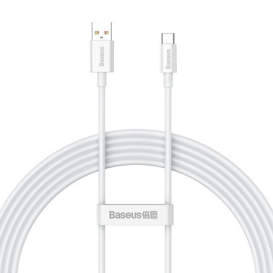 Baseus Cable Superior - USB to Type C - 100W 2 metres (CAYS001402) white Baseus Cable Superior - USB to Type C - 100W 2 metres (CAYS001402) white