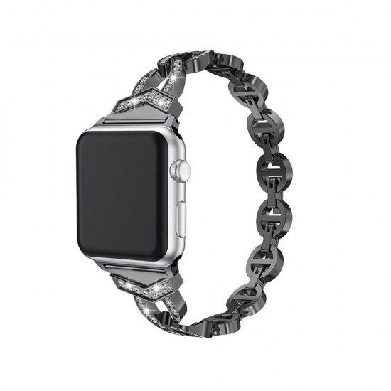 Bracelet loop for Apple Watch 42/44/45 design 3 black Bracelet loop for Apple Watch 42/44/45 design 3 black