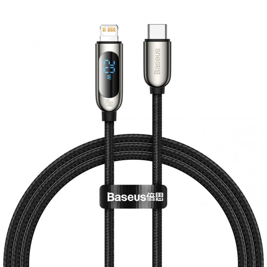 Baseus Cable Display - Type C to Lightning - PD 20W 2A 1 metre (CATLSK-01) black