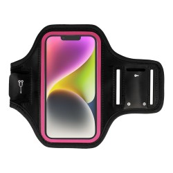 Armband SLIM Type 2 Case for Iphone 11/11Pro/12/12Pro/13/13Pro/14/14 Pro/Samsung S20/S21/S22/S23 (5,5 Inches) Black-pink