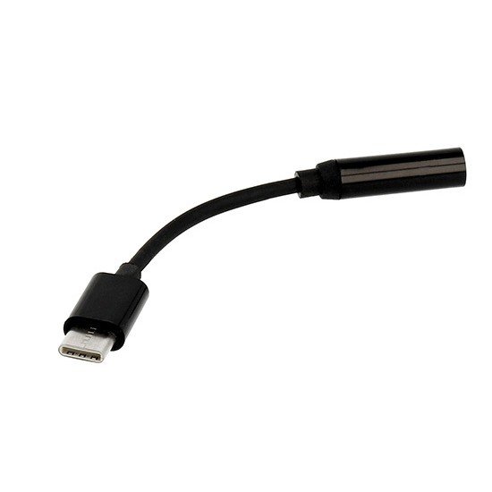 Earphones Adapter - Type C to Jack 3,5mm - BLACK