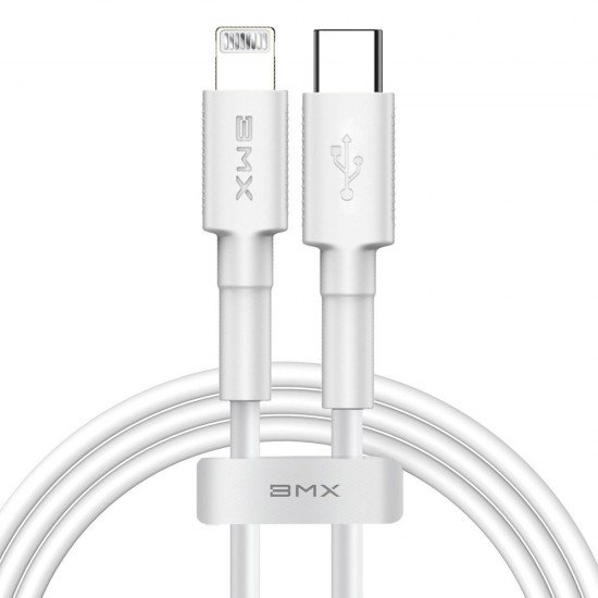 Baseus Cable BMX Mini MFi - Type C to Lightning - PD 18W 2,4A 1,2 meters (CATLSW-A02) white Baseus Cable BMX Mini MFi - Type C to Lightning - PD 18W 2,4A 1,2 meters (CATLSW-A02) white