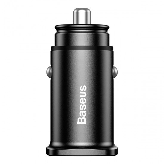 Baseus Car Charger Square Metal PPS - 2xUSB - QC 3.0 30W (CCALL-DS01) black Baseus Car Charger Square Metal PPS - 2xUSB - QC 3.0 30W (CCALL-DS01) black