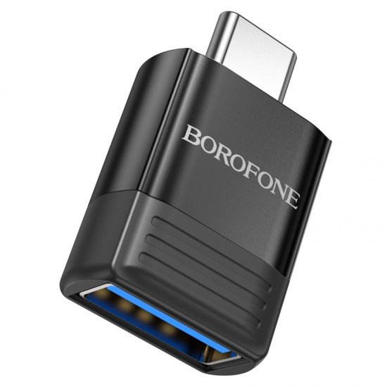 Borofone Adapter OTG BV18 - Type C to USB - black Borofone Adapter OTG BV18 - Type C to USB - black