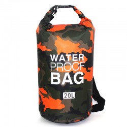 Waterproof Dry Bag Type 1 20L orange camouflage