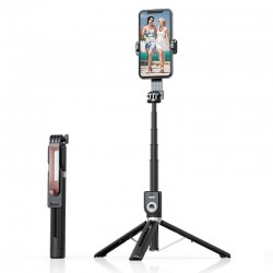 Selfie Stick - with detachable bluetooth remote control and tripod - P80 1,3 metres BLACK Selfie Stick - with detachable bluetooth remote control and tripod - P80 1,3 metres BLACK