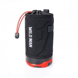 WILDMAN Bicycle bag R1 waterproof 1L for bottle black-red