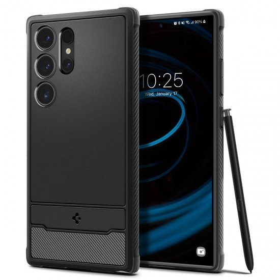 Case SPIGEN Rugged Armor ACS07286 do Samsung Galaxy S24 Ultra - Matte Black Case SPIGEN Rugged Armor ACS07286 do Samsung Galaxy S24 Ultra - Matte Black