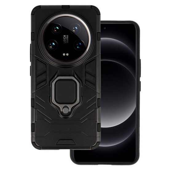 Ring Armor Case for Xiaomi 14 Ultra Black Ring Armor Case for Xiaomi 14 Ultra Black