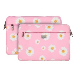 Wonder Sleeve Laptop 15-16 inches pink daisies
