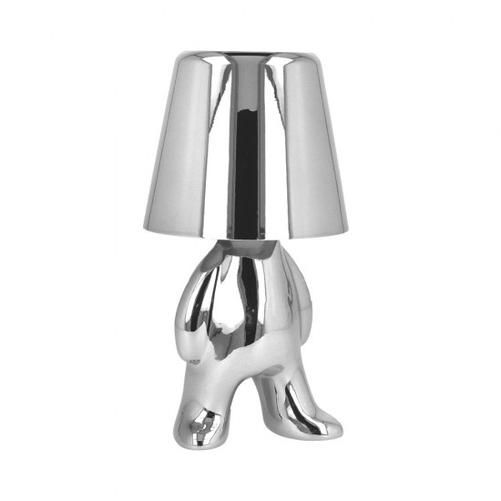 Night lamp Silver Man design A Night lamp Silver Man design A