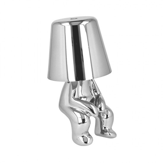 Night lamp Silver Man design L Night lamp Silver Man design L