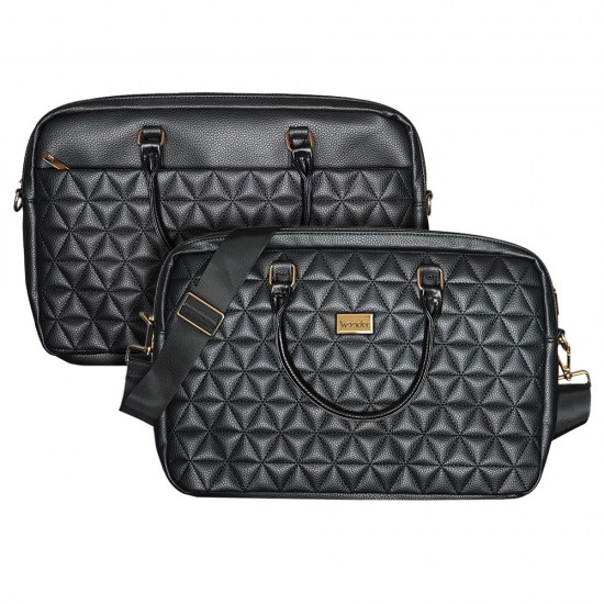 Wonder Briefcase Laptop 15-16 inches pico quilted black