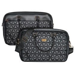 Wonder Briefcase Laptop 17 inches pico quilted black Wonder Briefcase Laptop 17 inches pico quilted black