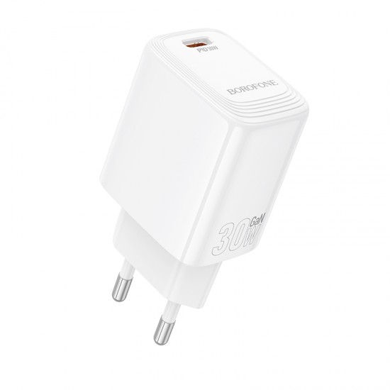 Borofone Wall charger BN28 Fuente - Type C - PD 30W white