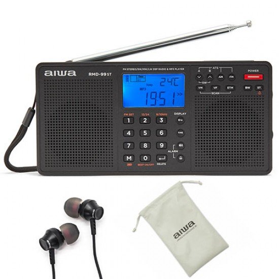 AIWA 4-BAND MULTIBAND RADIO WITH EARPHONES AIWA 4-BAND MULTIBAND RADIO WITH EARPHONES