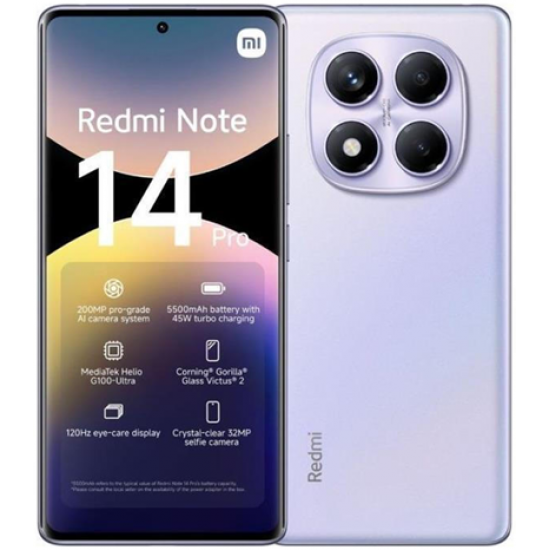 XIAOMI REDMI NOTE 14 PRO 256GB ROM/8GB RAM AURORA PURPLE EU