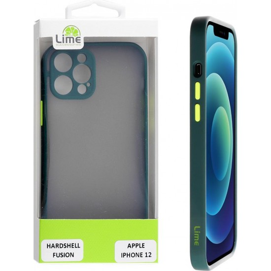 (Apple IPhone 12) Lime Back Cover Πλαστικό Dark Green