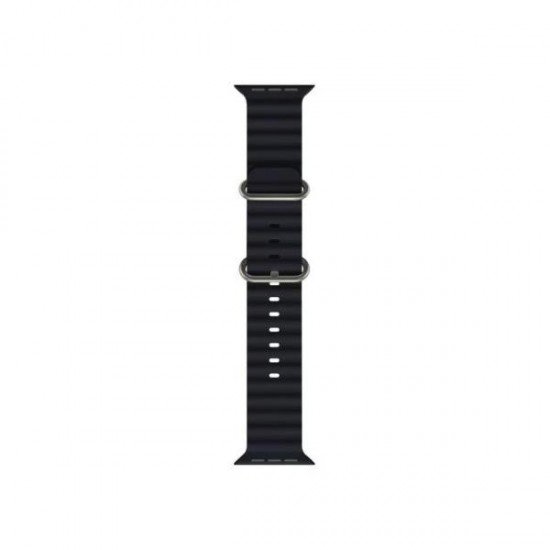 (Apple Watch 42/44/45/49mm) Tech-Protect Iconband Pro Λουράκι Σιλικόνης Μαύρο