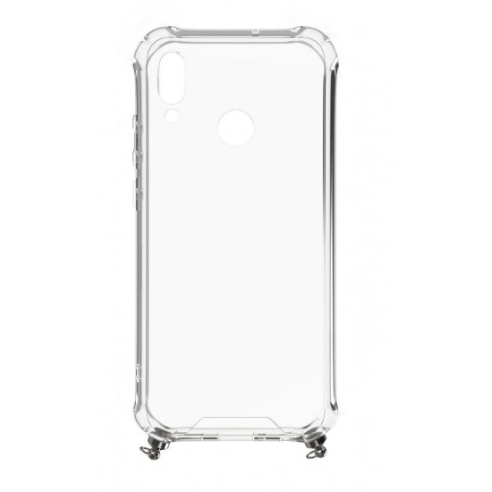 (Huawei P Smart 2019) Evelatus Back Cover with Necklace Transparent