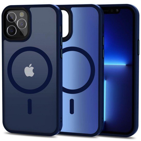 (iPhone 12/12 Pro) Tech-Protect Back Cover MagSafe Matte Navy