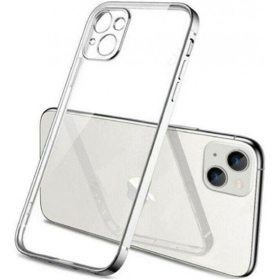 (iPhone 13) Bodycell Back Cover HD Silicone Clear-Silver