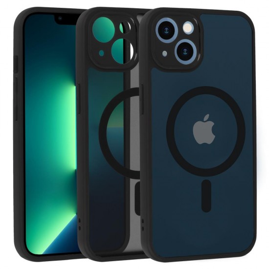 (iPhone 13) OEM Back Cover Matte Mag Black