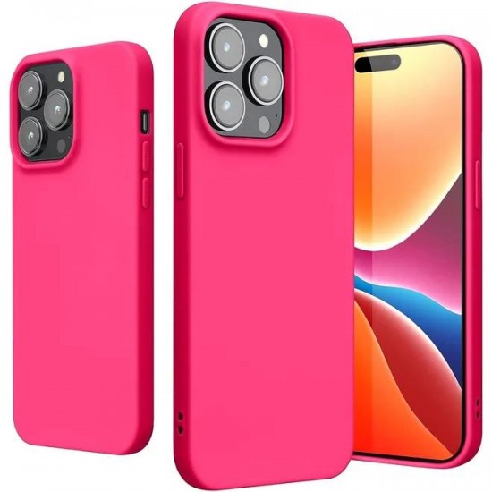 (iPhone 14 Pro Max) KWmobile Slim Back Cover Σιλικόνης  Neon Pink