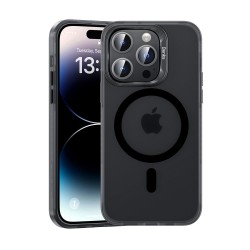 (iPhone 15 Plus) Benks Back Cover Magnetic Lucid Armor Clear-Black