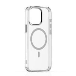(iPhone 15 Pro Max) Etteri Back Cover Color Mag Magsafe Transparent-Grey
