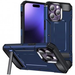 (iPhone 15 Pro Max) Techsuit Hybrid Armor Kickstand Ανθεκτική Θήκη  Blue