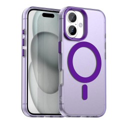 (iPhone 16) Techsuit Back Cover CandyCase MagSafe Purple