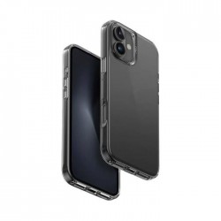 (iPhone 16) Uniq Back Cover AirFender Ανθεκτική Σιλικόνης Grey Tinted/Smoke