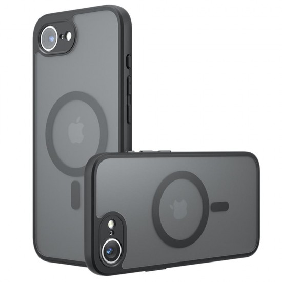(iPhone 16e) Techsuit Back Cover PureFrost MagSafe Frosted Black