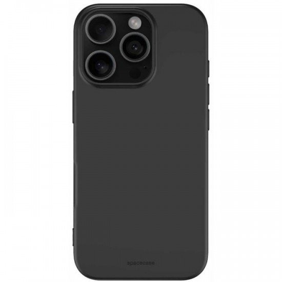 (iPhone 16 Pro) Spacecase Back Cover Silicone Black
