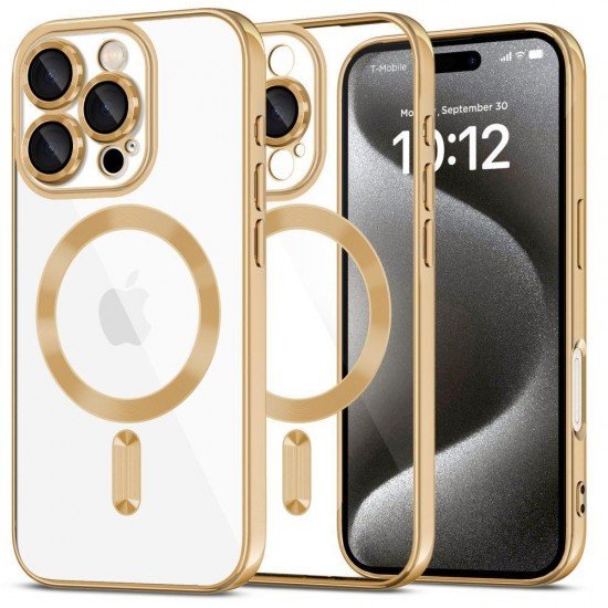 (iPhone 16 Pro) Tech-Protect Back Cover Magflex Shiny Gold