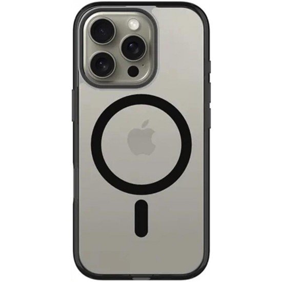 (iPhone 16 Pro) Vivid Back Cover MagSafe Hybrid Σιλικόνης Black