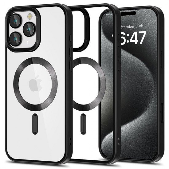 (iPhone 16 Pro Max) Tech-Protect Back Cover MagFlex Satin Black