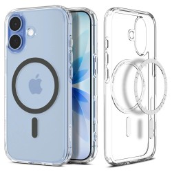 (iPhone 17) Spigen Back Cover Ultra Hybrid MagSafe Clear/Graphite