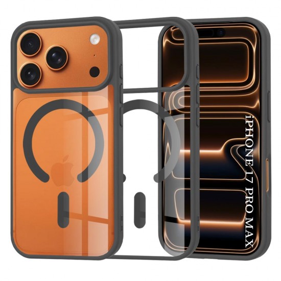 (iPhone 17 Pro Max) Techsuit Back Cover MagSafe Pro Black